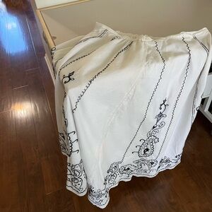 Chicos Cotton ankle skirt